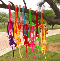 Longs bras et jambes singe en peluche/singe suspendu en peluche avec voix/usine de jouets en peluche vente directe d'usine enfants doux singe