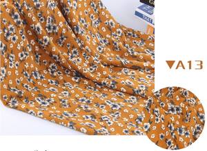 Tissu en mousseline imprimée de perles, nouvelle collection, petites fleurs cassées/tissu opaque pour robe en mousseline - Product Image 4