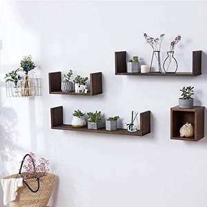 الشعبية الحديثة الجدار الديكور المنزل الخشب رف جدار - Product Image 1