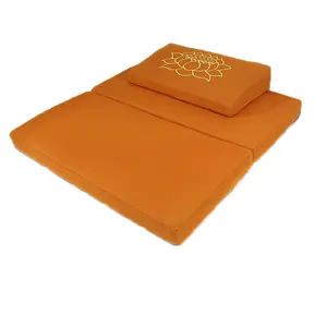 Cojín de meditación Zen para el hogar, cojín de asiento plegable grueso, portátil, futón, 100% poliéster, para adultos, venta al por mayor