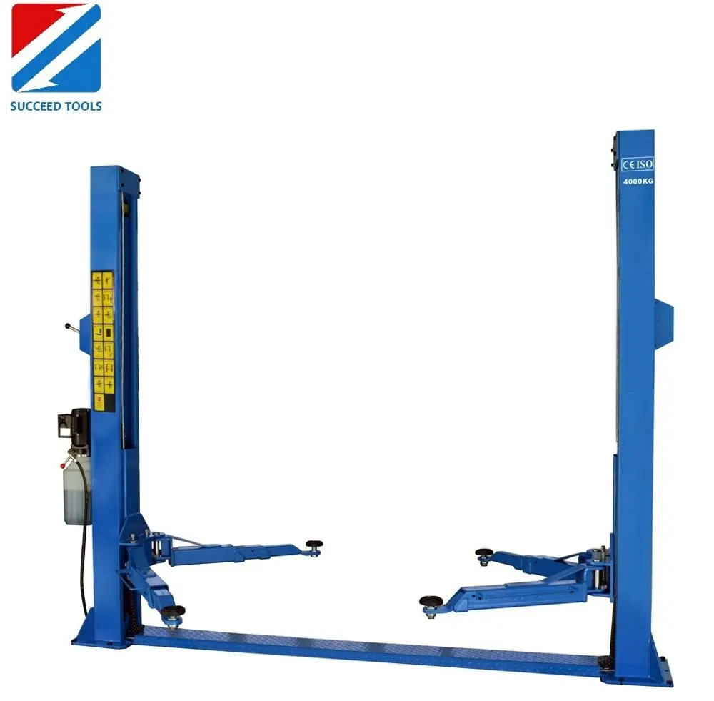 4000kg 4Ton Electro-Hydraulic 2 Post Lift plate type Auto Car Lift manual two sides lock release