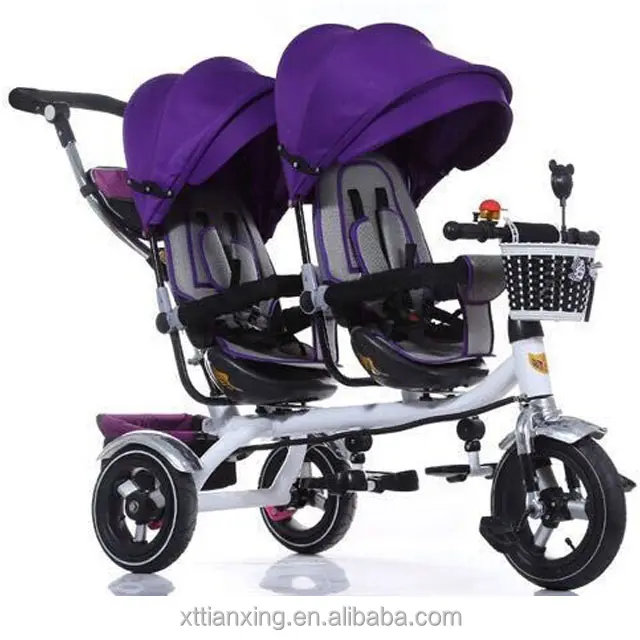 Approuvé nouveau CE d'arrivée bébé poussette pour jumeaux bébé poussette landau tricycle bébé de poupée jumeaux poussettes