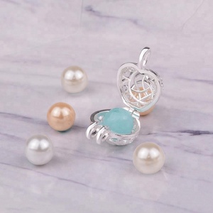 Оптовая продажа, серебряные подвески в виде клетки с жемчугом, Ирландский Узел, медальон, кельтское влюбленное ожерелье, ювелирные изделия - Product Image 3