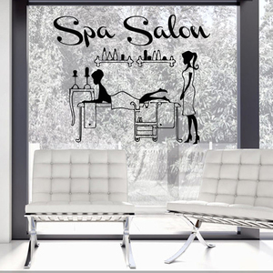 Decorazione per la casa autoadesiva decorazione per vetrine in vinile salone spa adesivi <span class=keywords><strong>murali</strong></span> - Product Image 3