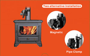 <span class=keywords><strong>Ventilateur</strong></span> <span class=keywords><strong>de</strong></span> poêle magnétique à économie d'énergie silencieux pour cheminée <span class=keywords><strong>de</strong></span> foyer à bois, poêle à granulés, alimenté <span class=keywords><strong>par</strong></span> <span class=keywords><strong>la</strong></span> <span class=keywords><strong>chaleur</strong></span>, 4 pales, Ecofan - Product Image 4