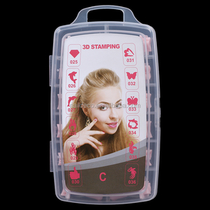 Timbre pour nail art, forme ronde et brillante, facile à utiliser, pour décoration d'ongles, 1 pièce - Product Image 2
