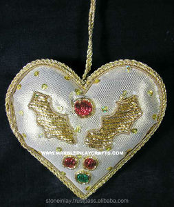 Décoration de Noël en forme de cœur, ornements de Noël à suspendre - Product Image 1