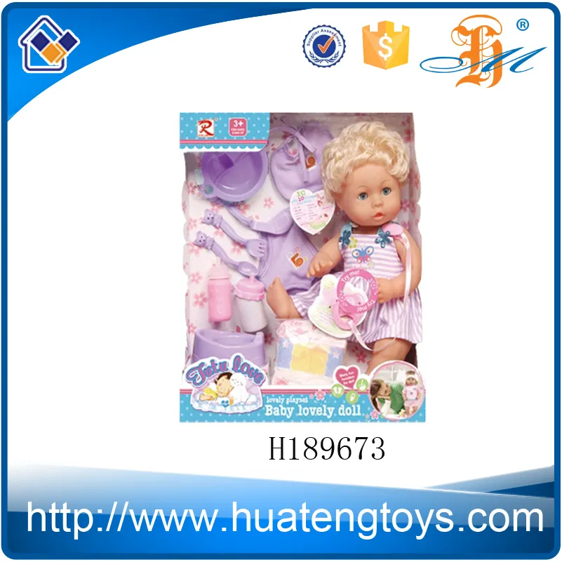 H189673 bonito roxo set boneca voz menina dez sons kids toy 16 " boneca inflável realista para venda
