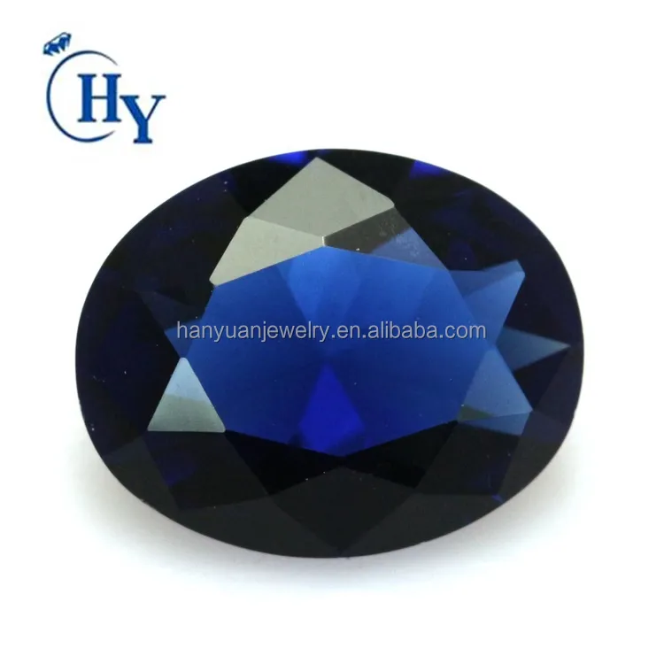 2x3mm ~ 13x18 milímetros azul cristal de safira transparente forma oval pedra de vidro para fazer jóias