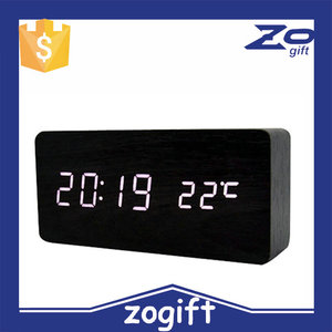 Mini digital LED alarma reloj de madera, divertido niños reloj <span class=keywords><strong>despertador</strong></span>, mesa LED reloj <span class=keywords><strong>despertador</strong></span> digital - Product Image 3