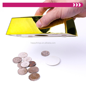 Chất Lượng Cao Nhựa Vàng Vàng Tiền Tiết Kiệm Hộp Với Biểu Tượng Tùy Chỉnh Hình Chữ Nhật Hình Dạng Thấp Moq Cho Món Quà Tùy Chỉnh Cho - Product Image 4