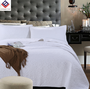 À la mode Style américain blanc 100% coton couette couette ensemble de literie tissé Technique vente chaude linge de <span class=keywords><strong>lit</strong></span> - Product Image 4