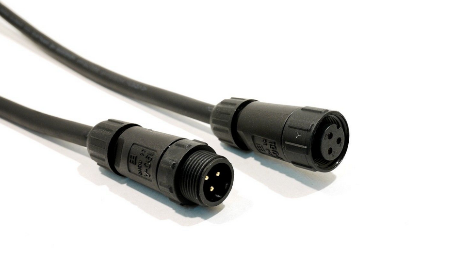 75平方毫米18awg led户外照明防水电源连接器延长线