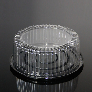 Factory High Quality Disposable 12 inch Clear Plastic Round Cake Containers with High Dome Lid