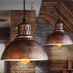 Lampada <span class=keywords><strong>a</strong></span> <span class=keywords><strong>Sospensione</strong></span> Industriale <span class=keywords><strong>Vintage</strong></span> in Ferro Stile Retrò per Decorazione Bar - Product Image 5