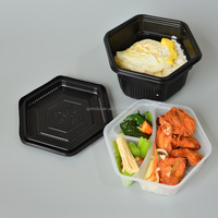 Petite boîte à compartiments jetables en plastique PP recyclable en gros pour nouilles en gelée chips nouveauté