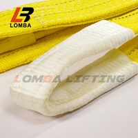 Endüstriyel Polyester Web Sling CE GS sertifikalı kendinden kilitleme kanca dikey yük kaldırma arma çekme için 5100 Lbs gerdanlık sepeti