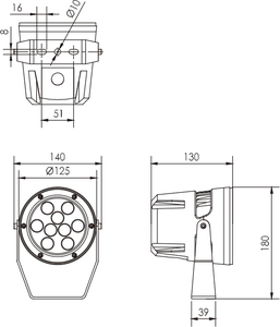 Đèn Pha Led 20W Thay Đổi Màu <span class=keywords><strong>Rgb</strong></span> Có Thể Điều Chỉnh - Product Image 2