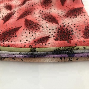 Tùy Chỉnh Sáng Bóng 100% Polyester Dệt In Voan <span class=keywords><strong>Crepe</strong></span> Lá Vải Cho Quần Áo - Product Image 6