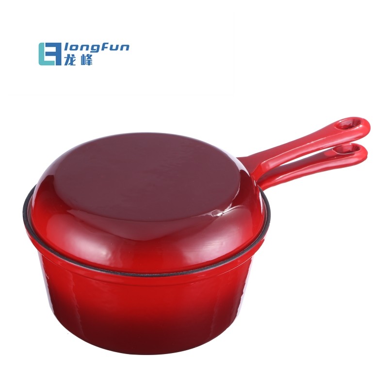 Эмаль 3,2 Quart чугунная кастрюля посуда соус сковорода с крышкой сковороды