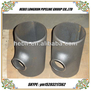 2013 vente chaude!!! Asme. b16.9 en acier au carbone sans soudure soudure bout à bout tee réduire - Product Image 1