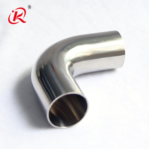 KQ thép không gỉ vệ sinh 316 SS 304 hàn ống lắp 90 độ dài bán kính khuỷu tay - Product Image 3