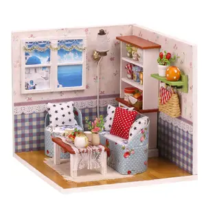 Maison de poupée en miniature, échelle 1/12, bricolage, cadeau chaud, souvenir, jouet
