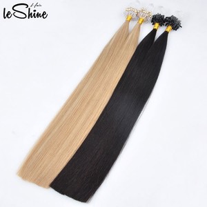 Khá Blonde Micro Liên Kết/Vòng Mỏng Sợi Ngang Đôi Rút Ra Tóc Con Người Extension - Product Image 5