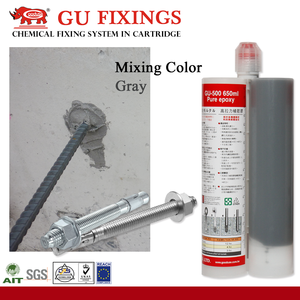 Resina epoxi de curado lento para anclaje de 650ml en paredes de hormigón armado - Product Image 3