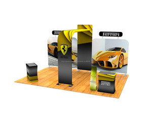 2016 nuevo producto por mayor de China portátil promoción publicidad Eye catching 3 x 3 aluminio diseño stand venta - Product Image 2