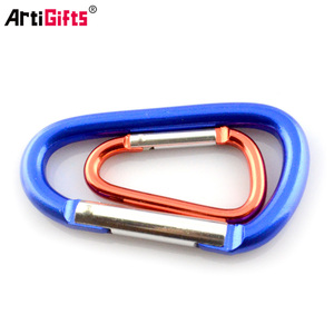 Porte-clés personnalisé en or de petite taille, <span class=keywords><strong>mousqueton</strong></span> à fermoir à pression, outil en <span class=keywords><strong>aluminium</strong></span> en forme de D, <span class=keywords><strong>mousqueton</strong></span> d'escalade - Product Image 4