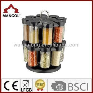 16 tarro especias vidrio titulares Spice jar carrusel - Product Image 2