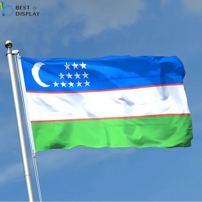 Atacado personalizado Os Estados nação Uzbequistão bandeira do país Da Ásia Central