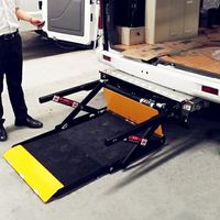 Mesa automática de plataforma elevadora hidráulica para silla de ruedas para coche, furgoneta, autobús, camión, minibús, personas discapacitadas, retroadaptación de vehículos