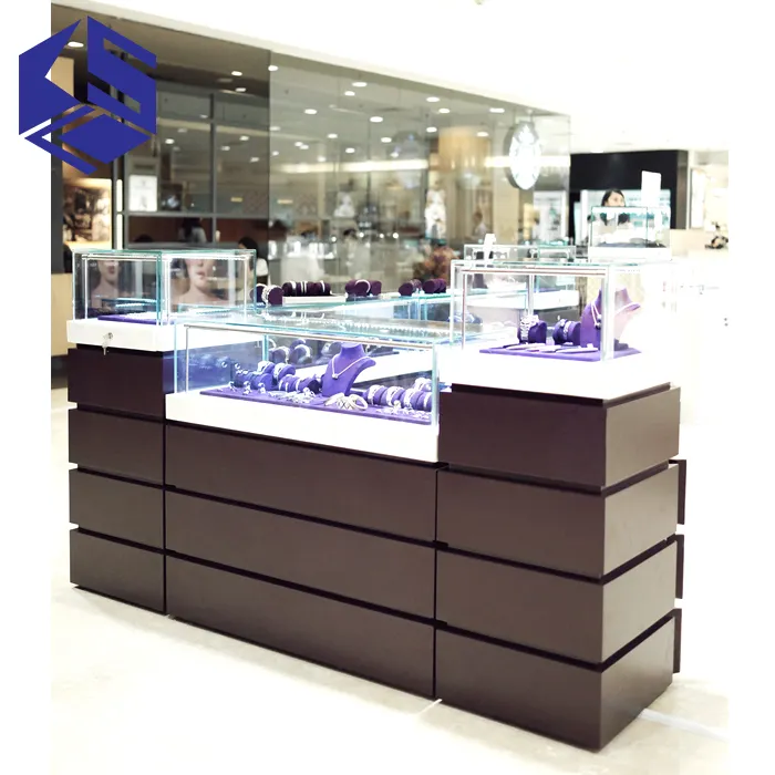 Alibaba China Winkel Montage Glas Horloge Muur Display Showcase Voor Fashion Shop