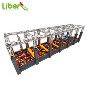Liben ninja <span class=keywords><strong>curso</strong></span> dodgeball profesional <span class=keywords><strong>de</strong></span> interior trampolín comercial niños trampolín fitness - Product Image 2