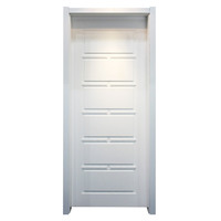 Portes en bois décoratives en chêne blanc USA, appartement, cuisine, chambre, intérieur orné, portes battantes en bois massif fantaisie