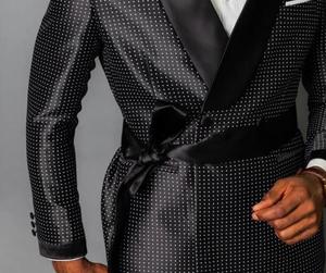 Personalizado novio moda vestido de novia vestido de banquete traje de negocios de los hombres 2 piezas chaqueta + Pantalones - Product Image 6