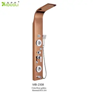 cheap price easy install multifunctional body jets shower column rectangle spa shower panel