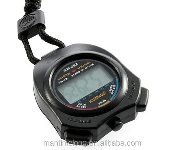 New Handheld LCD Portable Electronical q q digital stopwatch large display stopwatch mini stopwatch