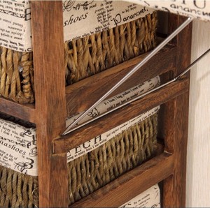 Wicker Iron Rack Wooden Wall Foldable <strong>Ironing</strong> <strong>Board</strong> <strong>in</strong> <strong>Cabinet</strong> - Product Image 5