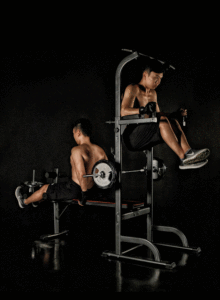 <span class=keywords><strong>Casa</strong></span> plegable fitness DIP Estación de torre con Banco - Product Image 6