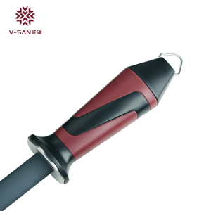 12 Inch Black Crystal Ceramic <strong>Sharpening</strong> <strong>Steel</strong> Professional Kitchen <strong>Knife</strong> Sharpener Rod <strong>for</strong> Chef <strong>Knives</strong> &amp; <strong>Steel</strong> Blades - Product Image 2