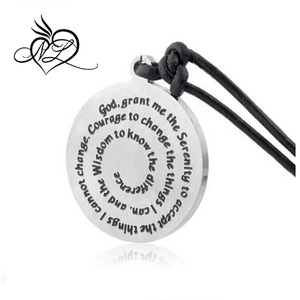 serenità preghiera <span class=keywords><strong>medaglione</strong></span> <span class=keywords><strong>con</strong></span> <span class=keywords><strong>collana</strong></span> - Product Image 3