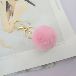 Yongze Yiwu clave diseñador bola muñeca pavimenta piel llavero promocional encantos - Product Image 1