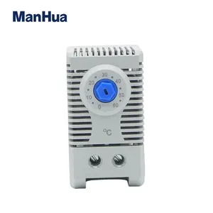 Manhua tamanho grande compacto bimetal, instalação simples fks 011 com ip20 pequeno termostato automático