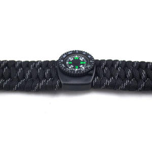 Pulsera de Supervivencia Multifuncional 20 en 1 SOS con Brújula Desmontable, Pulsera de Paracord LED Tejida Portátil Profesional de Fábrica - Product Image 4