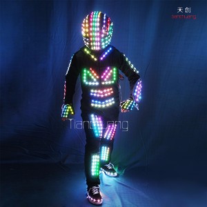 DMX 512 luz LED Controlado robot traje, más populares led robot cordoba argentina - Product Image 3