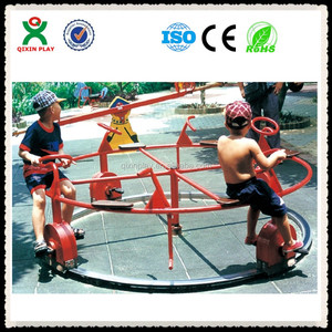 LLDPE Plastic Carousel Go Round Toys Made in China / Merry Go Round Kids Carousel Toy (QX-124F) - Product Image 3