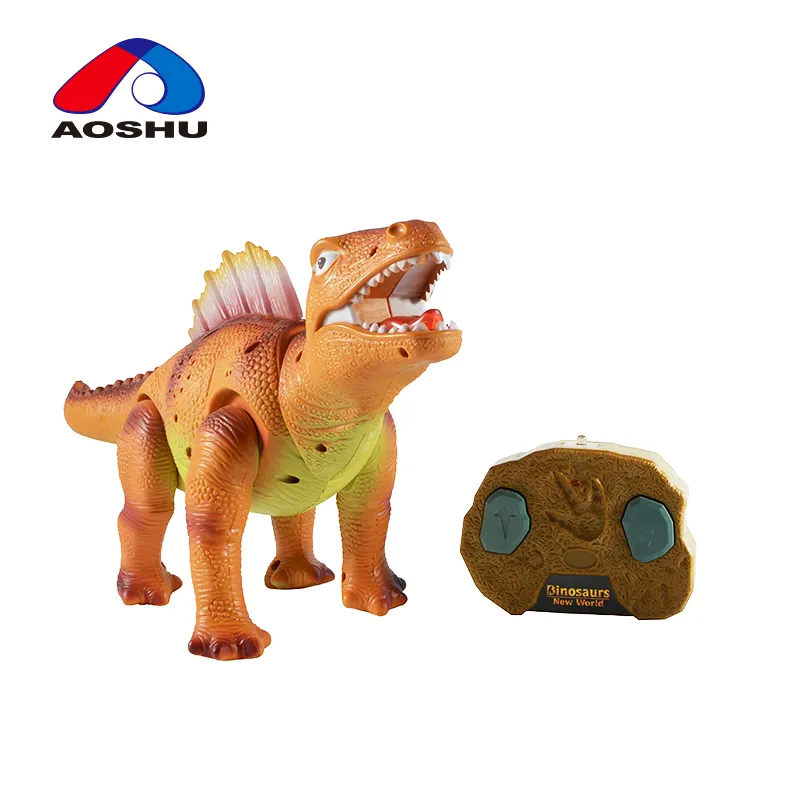 Sıcak satış çocuk oyun plastik elektrik rc oyuncaklar dinozor dünya uzaktan kumanda hayvan oyuncaklar ses ve ışık ile